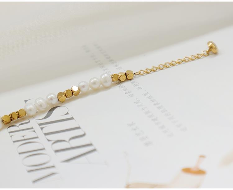 Golden Natural Freshwater Pearl Necklace