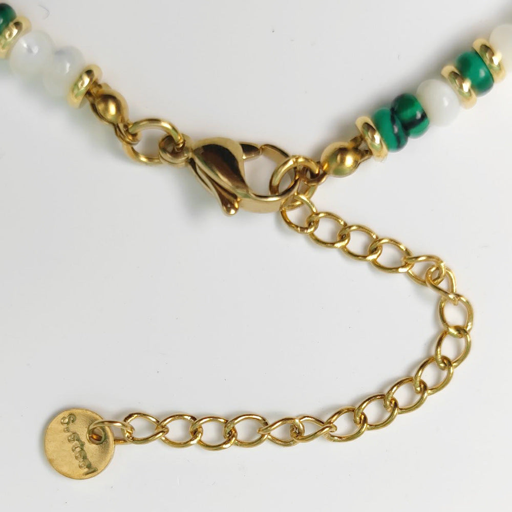 Green Aventurine Freshwater Natural Pearl Necklace